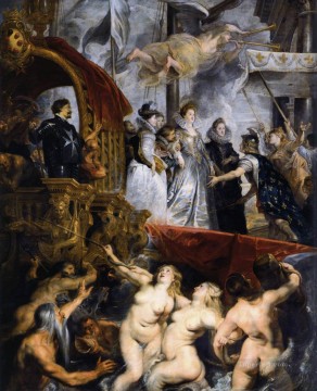 El desembarco de María de Medici en Marsella Barroco Peter Paul Rubens Pinturas al óleo
